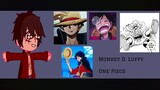 👒Anime character react to each other - Monkey D. Luffy - One Piece✨ - first vid.(manga spoiler)