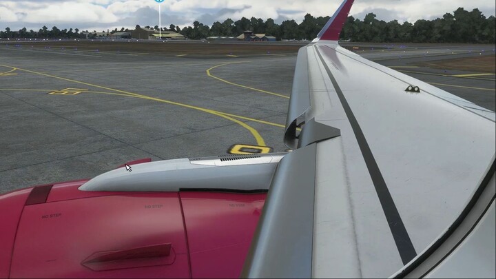 Flight Simulator - Batik Air pushback di Halim Perdanakusuma