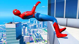 GTA 5: Falling off Highest Buildings #8 - GTA 5 Funny Moments & Fails, Gameplay
