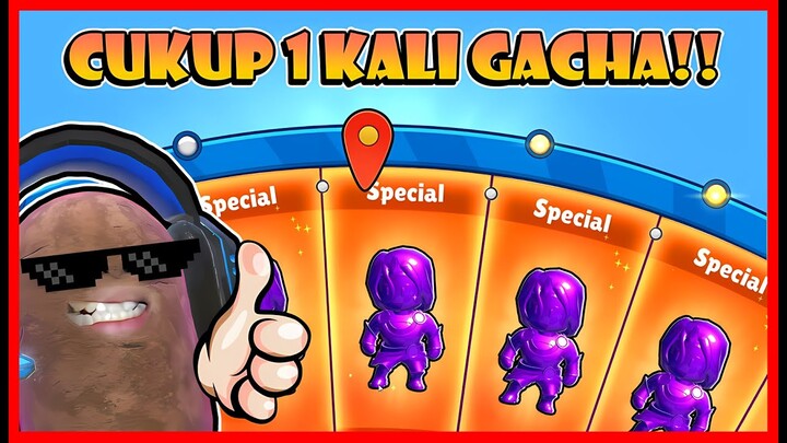 TEORI 1 X GACHA ATUN !! LANGSUNG DAPAT SKIN SPECIAL !! WAJIB DI COBA !! Feat @sapipurba  Stumble Guys