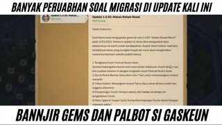 new update membuat migrasi lebih mudah dan bnyak event2 yang banjir gems