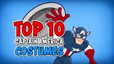 Captain America's Top 10 Costumes!