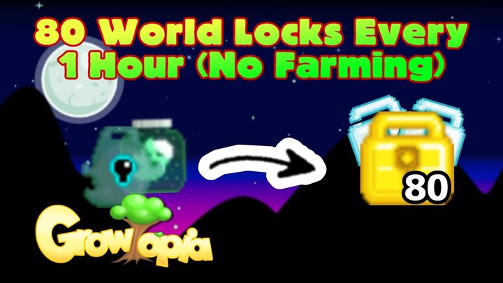 80WLS Profit in 1 Hour! (No Farming) Growtopia