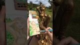 Painting Nami Statue in Japan