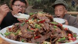 Countryside Recipe & Mukbang | Spicy Stewed & Fried Beef Tongue