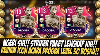 REVIEW ICON EVENT DROGBA LEVEL 30 DI EVENT NATIONAL HEROES | FIFA MOBILE 23 | FIFA MOBILE INDONESIA