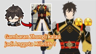 Draw Zhongli as Millelith (Liyue’s Soldier)