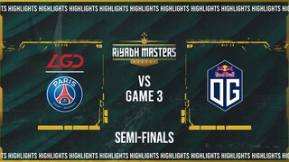 Game 3 Highlights: PSG.LGD vs OG (Faith_bian vs AMMAR_THE_F) BO3 | Riyadh Masters 2022 Group Stage