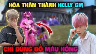 FREE FIRE | Hùng Mõm Hóa Thân Thành Kelly Thử Thách "Chỉ Dùng Đồ Với Skin Màu Hồng" Lấy Top 1 !!!