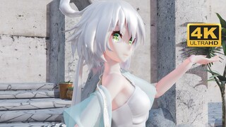 【布料解算 4K60FPS MMD】金丝✨薄纱💞洛天依 长河🎇渐没弄舞起~