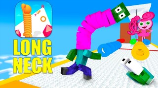 Monster School : LONG NECK RUN CHALLENGE - Minecraft Animation