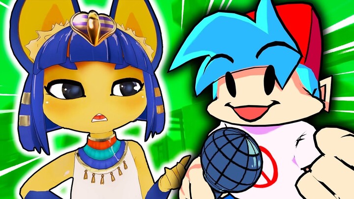 Ankha V.S Boyfriend in Friday Night Funkin' VR - (VRChat: FNF Mods)