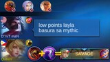 LAYLA IS TRASH IN MYTHIC RANK? LAYLA NEW BUILD TO GET A 2X SAVAGE!  | Top 1 Global Layla