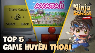 TOP 5 TỰA GAME HUYỀN THOẠI ĐÃ ĐI VÀO DĨ VÃNG | NCDT