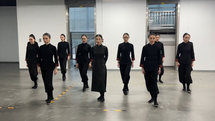 Dance drama Wing Chun live shot | Baguazhang beauty group rehearsing at the Huabiao Awards ceremony