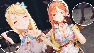 [Atelier Ryza 2] A story after the rain between a chubby-legged village girl and a lady wearing blac