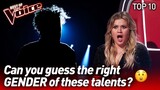 The most SURPRISING GENDER REVEALS on The Voice PART 2 | Top 10