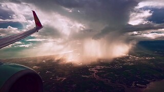 原来在天上看下雨是这样的