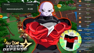 Level 80 Jiren in Material (ORBS) Farming | All Star Tower Defense Roblox