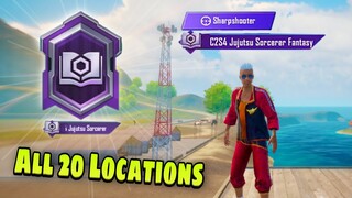 How to Get C2S4 Jujutsu Sorcerer Fantasy Title | All 20 Super Crate Locations | PUBG MOBILE / BGMI