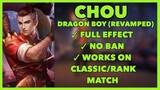 Chou Dragon Boy Revamped Skin Script - Full Effects - No Password | Patch Aamon | Mobile Legends