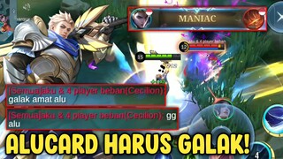 ALUCARD GALAK AMAT, ALUCARD MOBILE LEGENDS GAMEPLAY MANIAC BARBAR