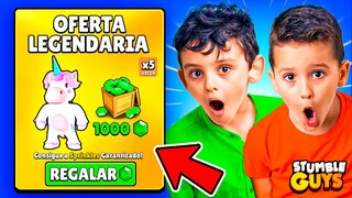 Le COMPRÉ a NIÑOS la NUEVA OFERTA de SKIN LEGENDARIA en STUMBLE GUYS!