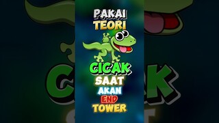 Teori cicak dengan cara nempelin tembok saat akan end tower 🙌✍️ #contentcreatormlbb #wiamungtzy