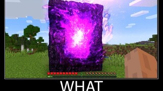 Minecraft รออะไร meme part 52 สมจริง Nether Portal