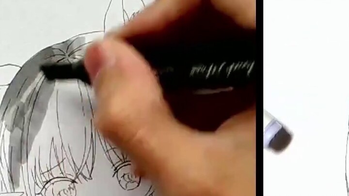[Painting Tutorial] How to draw evenly with a marker pen? Handicapped party will! !