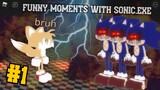Sonic.EXE: The Disaster | Funny Moments with SONIC.EXE (HD) PART 1 - ROBLOX