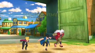 Kawaki, Boruto dan Ero Sennin Mencoba Meratakan Base Lawan Bersama