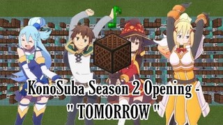 TOMORROW - | KonoSuba: God’s Blessing on this Wonderful World! Season 2 Opening | Noteblock Cover |