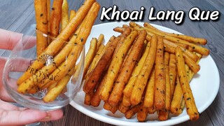 Món Ăn Vặt Ngon Bổ Rẻ✅Khoai Lang Que Chiên Mè Đen Cách Làm Đơn Giản Ai Cũng Thích