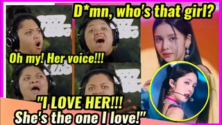 American influencer, shocked and surprised with Chanty's voice!