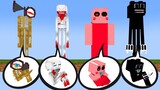 Monster School : Siren Head , Cartoon Cat , SCP-096 , Piggy got a new Babies - Minecraft Animation