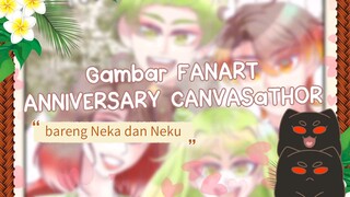 GAMBAR FANART ANNIVERSARY CANVASaTHOR 💚✨️