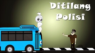 Pocong Santi part 14 - Santi Ditilang Polisi - Kartun Hantu Lucu