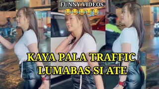 KAYA PALA TRAFFIC LUMABAS SI ATE, PINOY MEMES, FUNNY VIDEOS