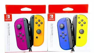 UNBOXING! NEW Nintendo Switch Joy-Cons! Neon Purple with Neon Orange and Dark Blue with Neon Yellow!