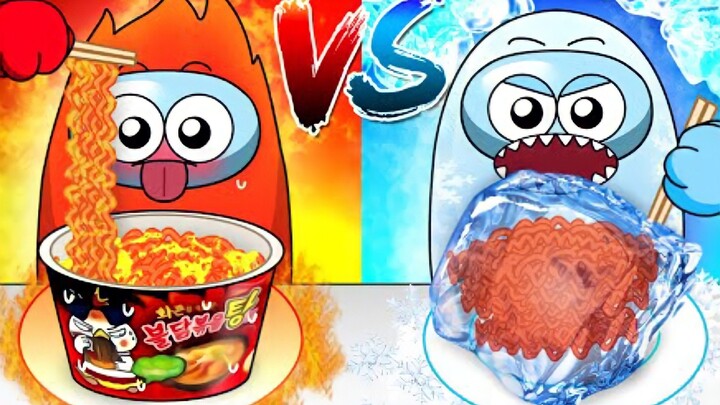[Anime]Ice Vs. Fire! Turkey Noodle Plays Peacemaker