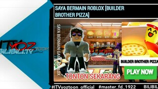 today yoztoon is playing a game on roblox at a place called builder brother pizza