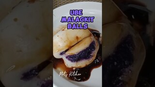 Ube Malagkit Balls - #easyrecipe #simplerecipe #easydessert #shorts