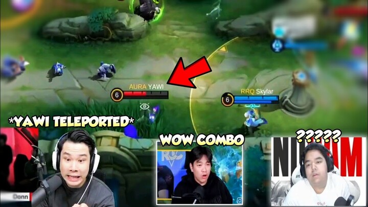 INDO PRO PLAYERS & STREAMERS REACTION TO YAWI CHOU LUO YI COMBO. . .