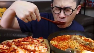 mukbang món ramen mukbang của Sundubuyeol ramen và sườn sò điệp #amthuc #monngon