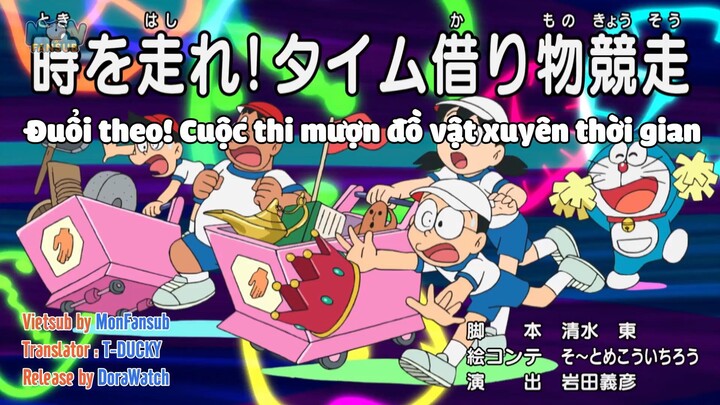 Doraemon - Tập 809: Đuổi theo, cuộc thi mượn đồ vật xuyên thời gian & Chuyển động đi thời gian ơi