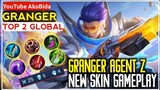 Granger Agent Z | New Skin Gameplay By [ Youtube AkoBida ] Top 2 Global - Mobile Legeds Bang Bang
