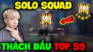 FREE FIRE | Solo Squad Rank "Thách Đấu" Top 59 Sever, Giết 22 Heashot Kỷ Lục Rank Thách Đấu !!!