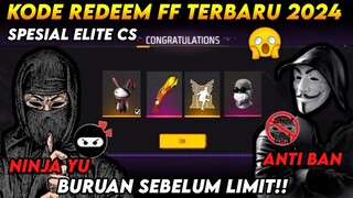 KODE REDEEM FREE FIRE TERBARU 2024 HARI INI‼️ SPESIAL NINJAYU VS ANTI BAN 2024!