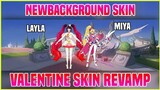 Upcoming New Valentine Background Skin & Layla & Miya's Remodel Survey Leaked | MLBB